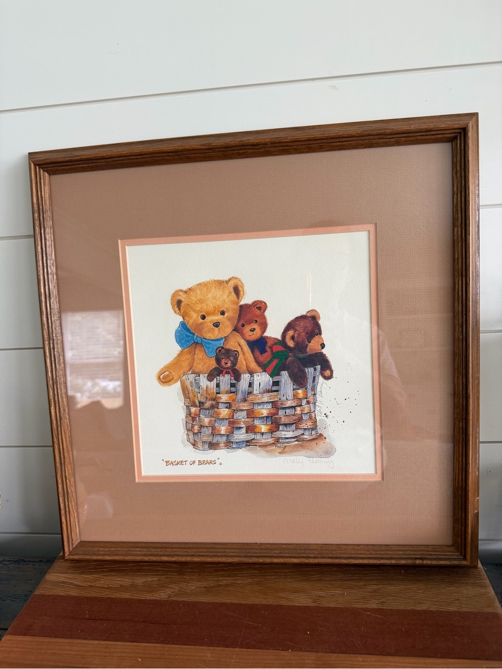 Basket of Bears Framed Matted Print Robert A Fleming